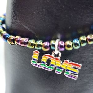 Rainbow anklet
